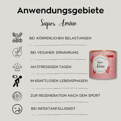 Super AMINO - 420g pro Dose - Aminosäuren & Elektrolyte - Holistic Heroes GmbH